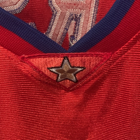 Super Rare Champion Dual Tag Authentic 2001 Allen Iverson 76s Red Alt Jersey 44 - Picture 7 of 10